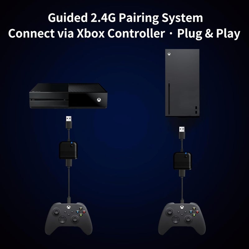 NBCP Wireless Guitar Controller for Xbox Series X/S, Xbox One & PC – Compatible with Rock Band 4 and Fortnite Festival, 2.4G Connection, Guitar Strap Included – Black - Image 4